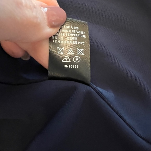 Lafayette 148 - Navy Blue Viscose Cardigan Blazer Sz S - Picture 8 of 8